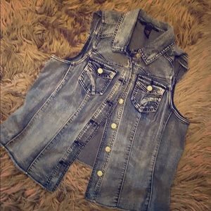 Denim vest size 14/16W